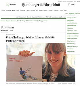 Hamburger Abendblatt online: Das Werbefoto stammt direkt von der Sparkasse Holstein!!!