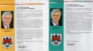 Ahrensburger Musiknacht: Offizielles Stadtwappen und der Bürgermeister als Zugpferd